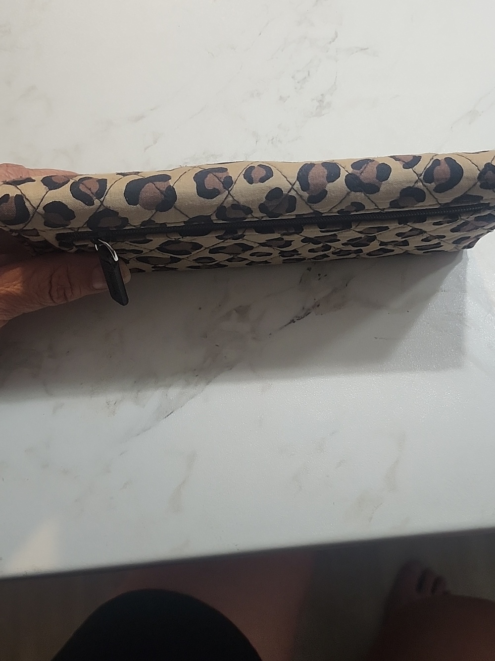 Vera Bradley Leopard Print Quilted Magnetic Closure Wallet - Picture 9 of 9